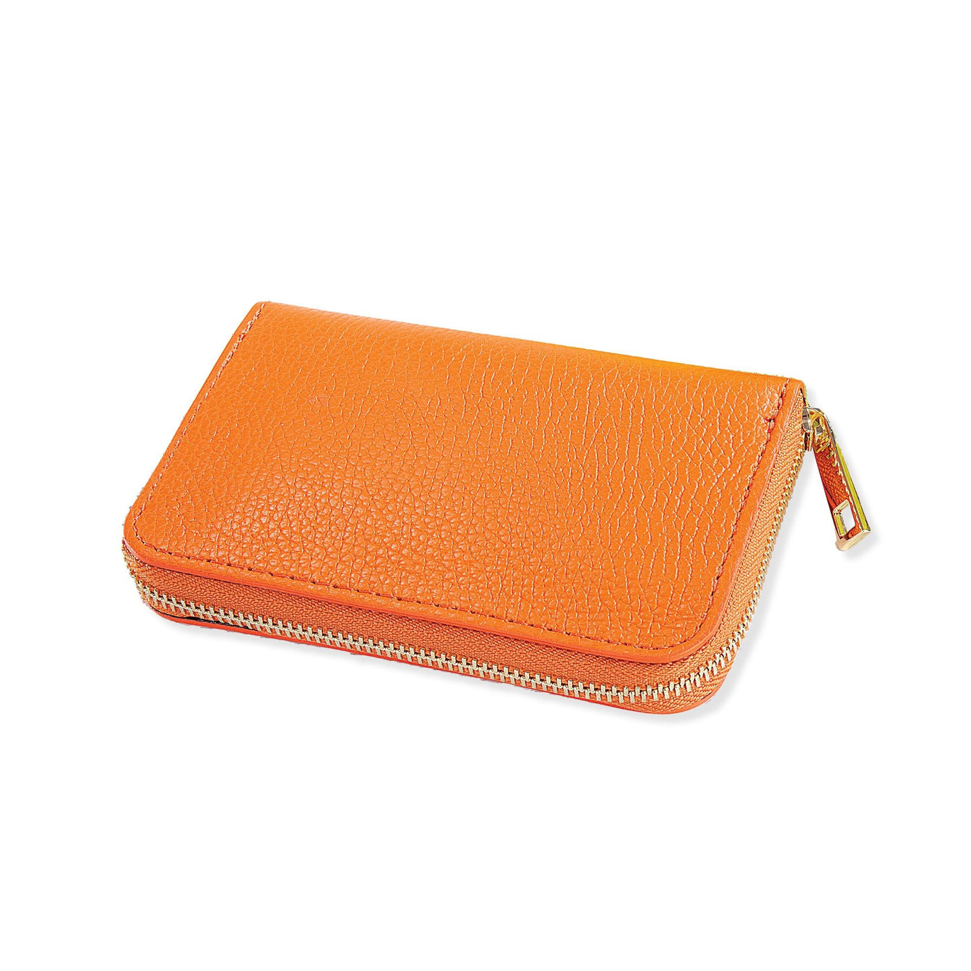 Italian Leather Orange Wallet
