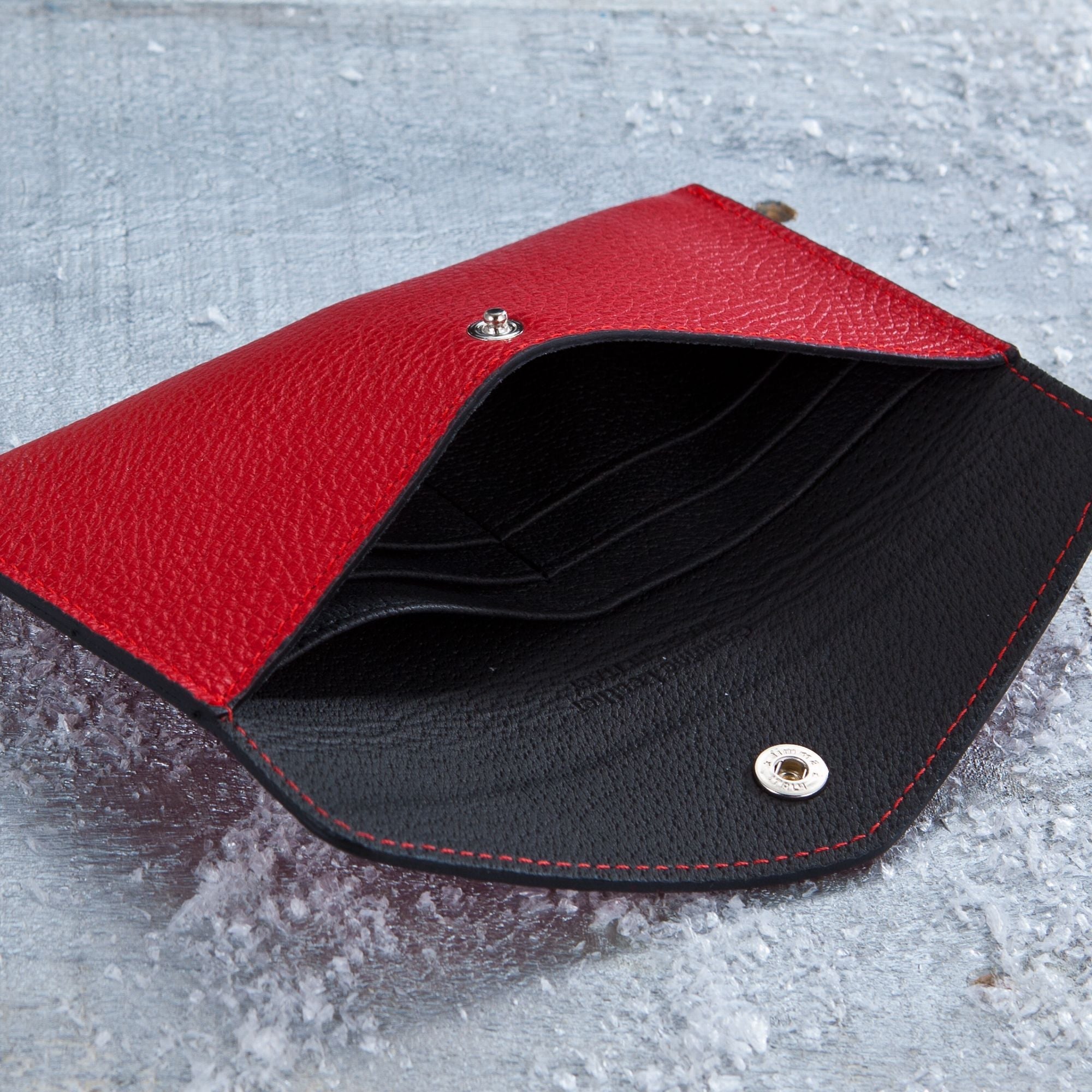 Italian Leather Red Wallet