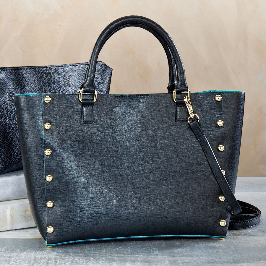 Italian Leather ''Castelvecchio'' Handbag