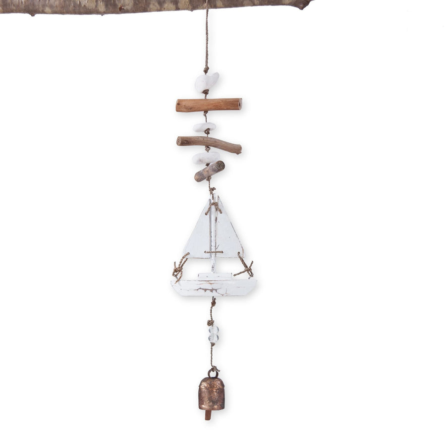 Wooden Sailboat Wind Chime