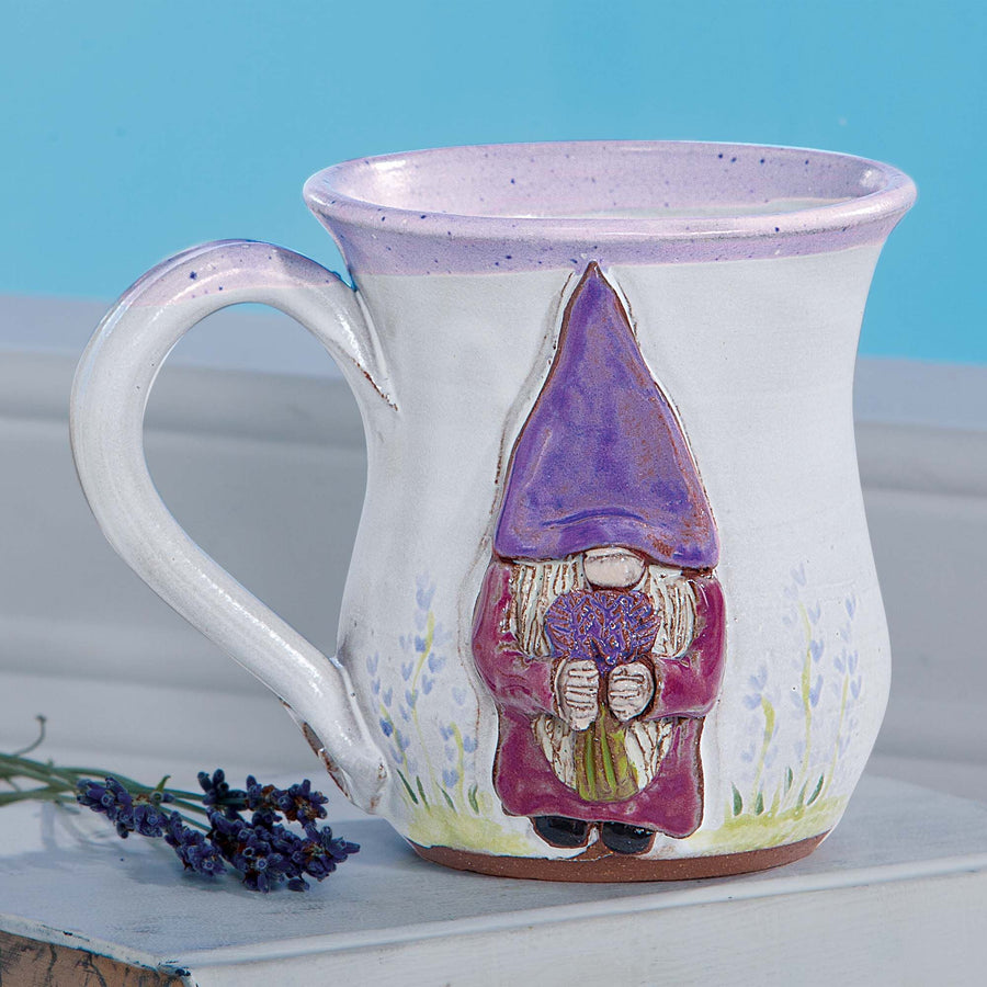 Gnome With Lilacs Mug, 14oz.