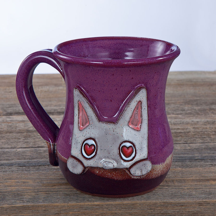 Heart-Eyed Cat Mug, 14oz.