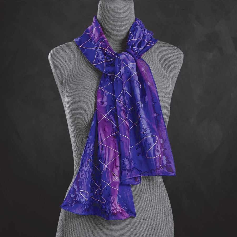 Purple Passion Silk Scarf