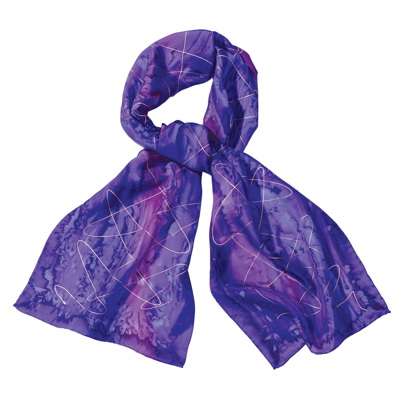 Purple Passion Silk Scarf