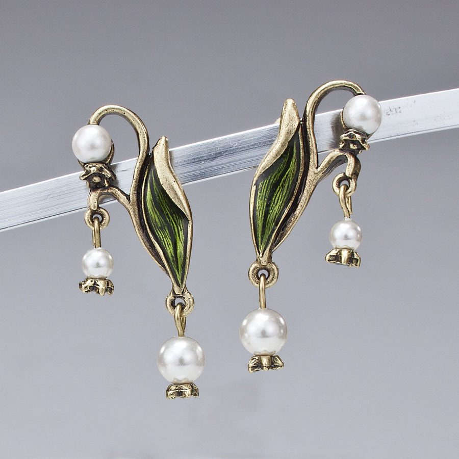 Lilies Of The Valley Clip-On Earrings