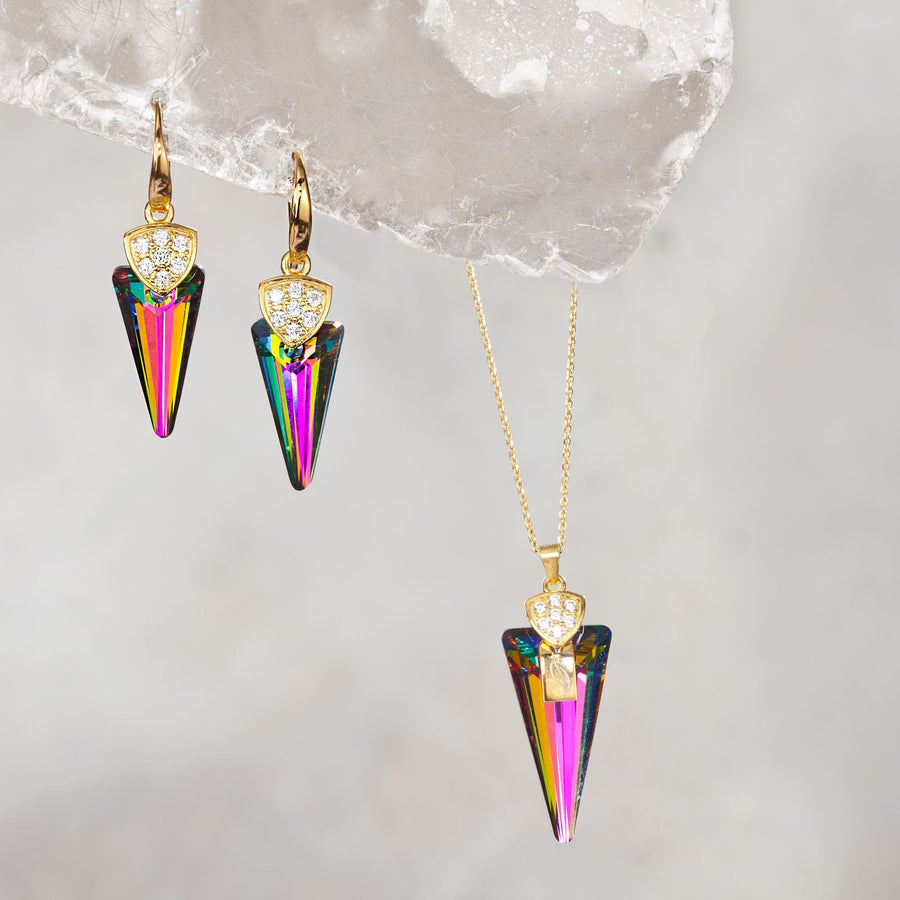 Swarovski Crystal Magic Iridescence Necklace & Earrings Set