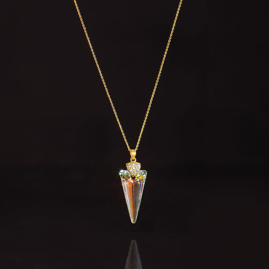Piotr's Point Of View Crystal Pendant Necklace