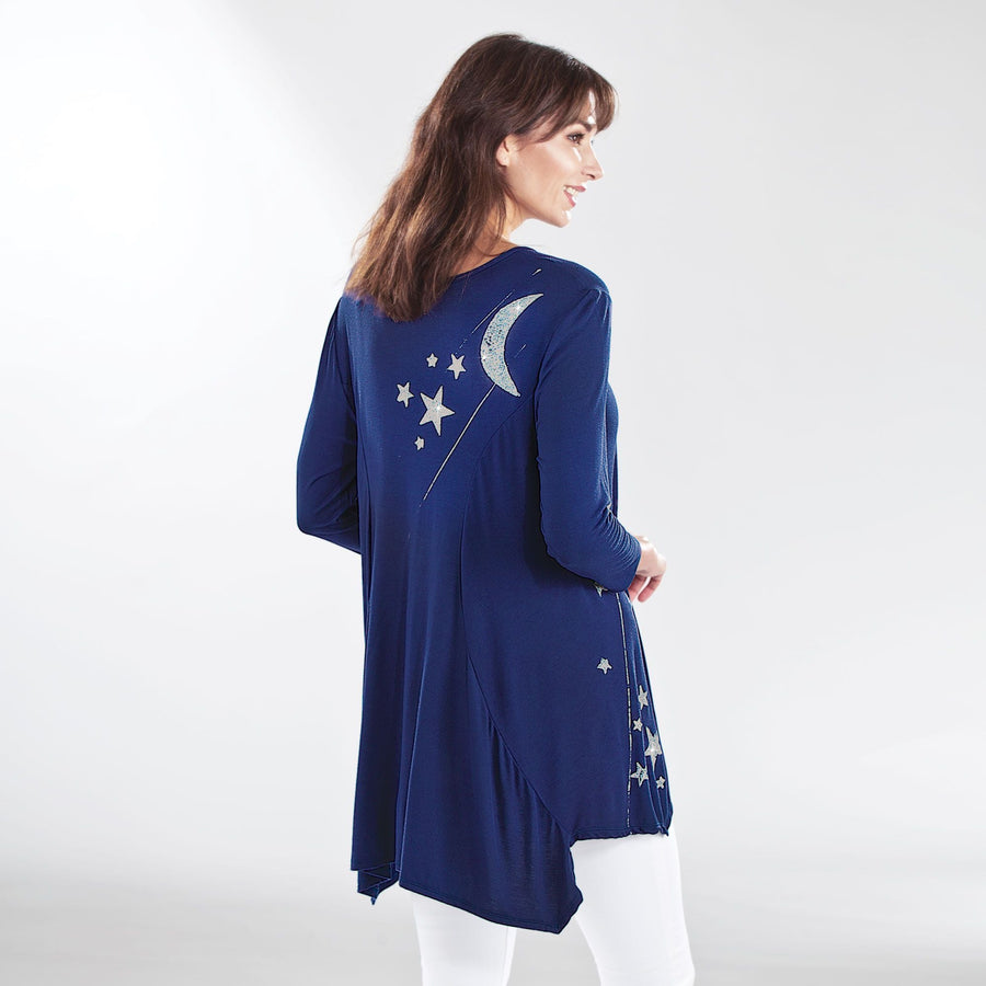 Hand-Painted Star Scatter Blouse