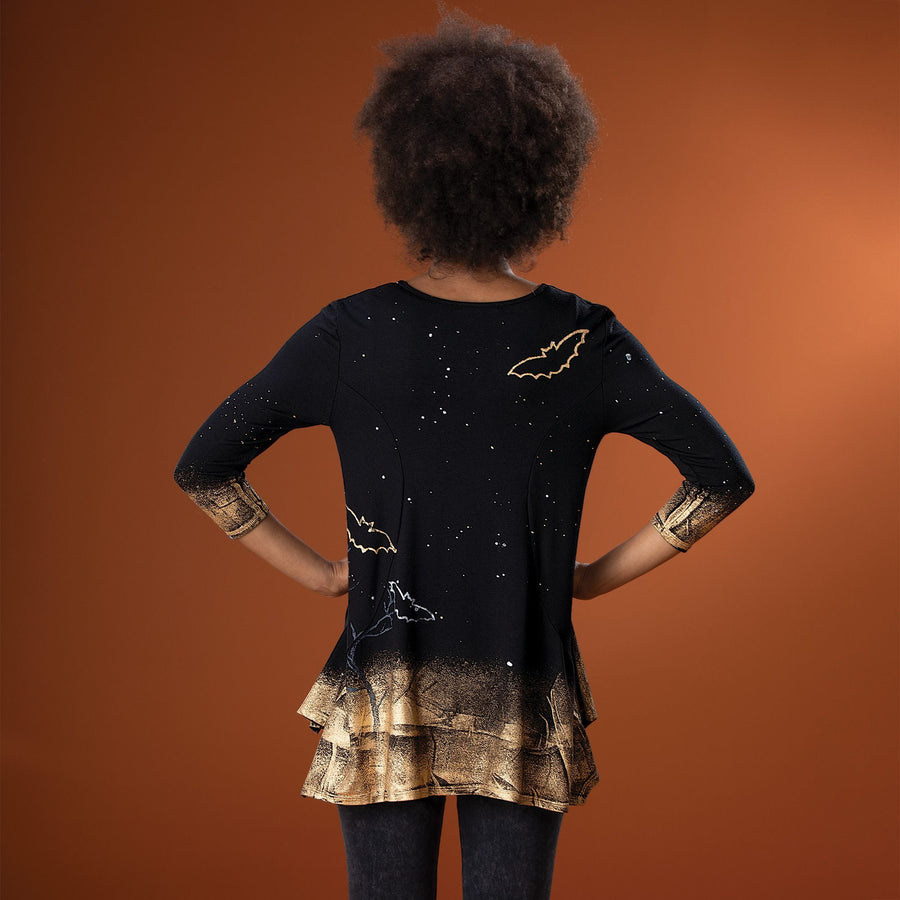 Hand-Painted Fly By Night Blouse