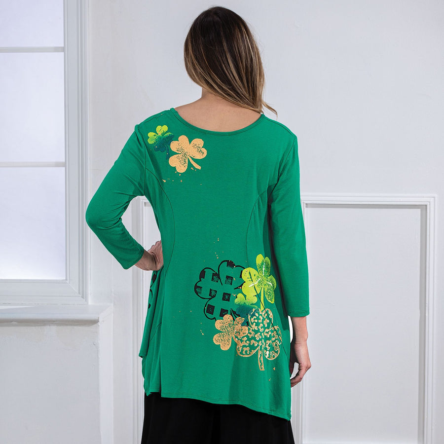 Hand-Painted Luck Of The Irish Blouse