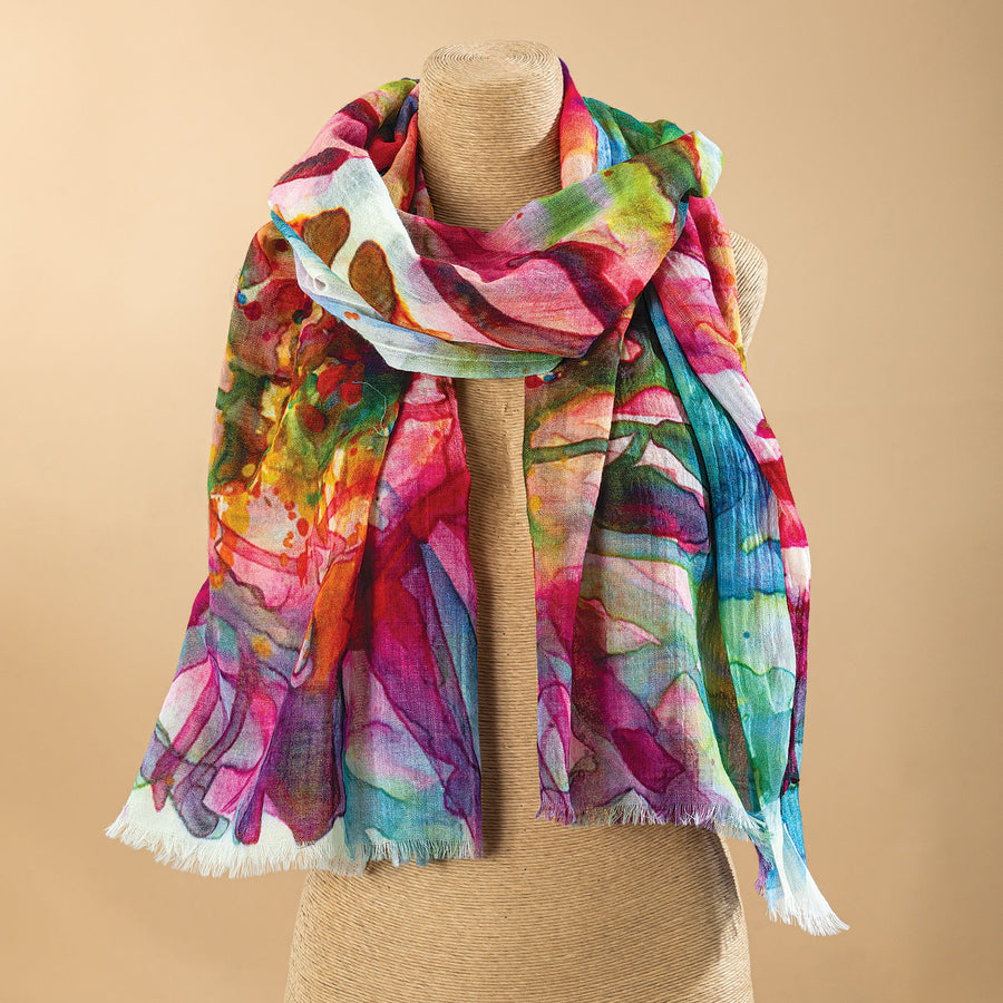 Floral Watercolors Scarf