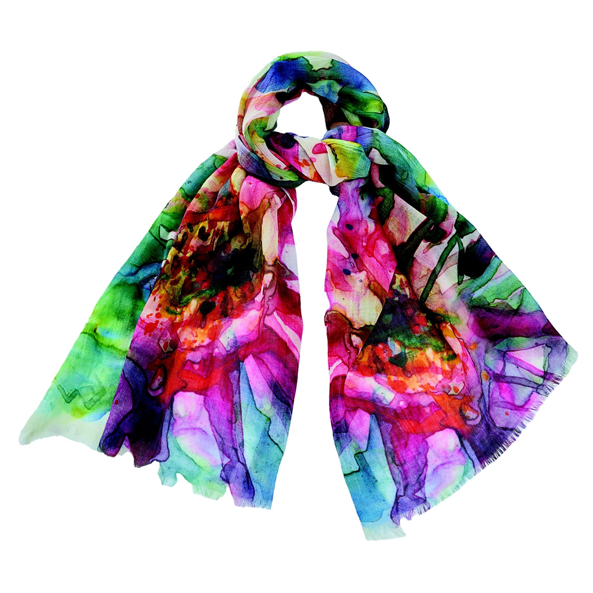 Floral Watercolors Scarf