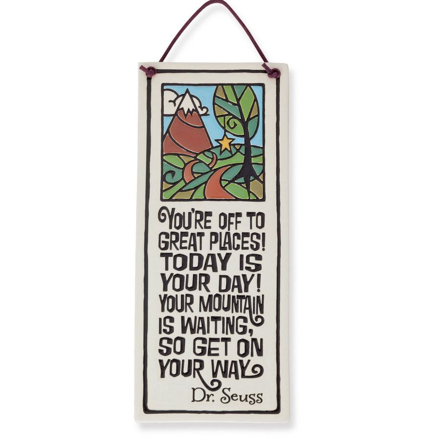 You're Off To Great Places Ceramic Wall Plaque