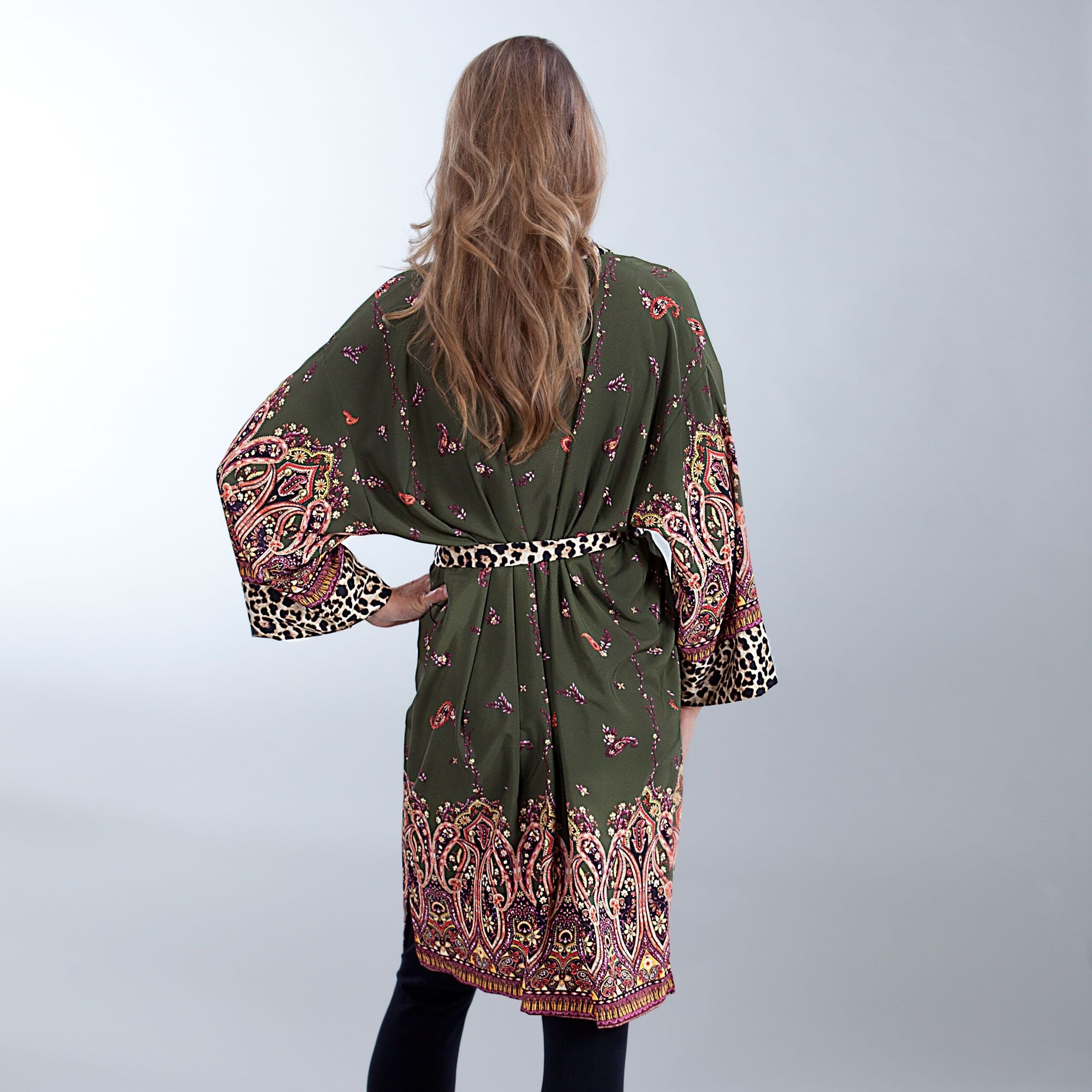 Sweet & Sassy Belted Kimono