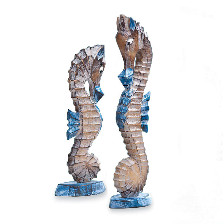 Albesia Wood Seahorse Sculptures