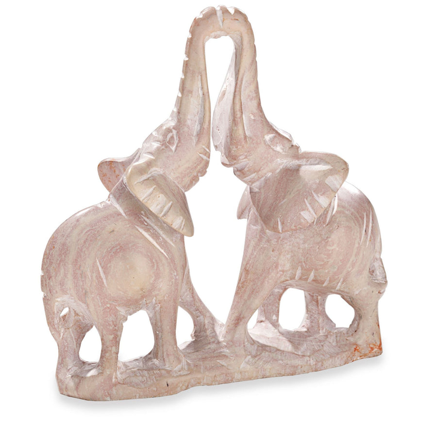Kissing Elephants Figurine
