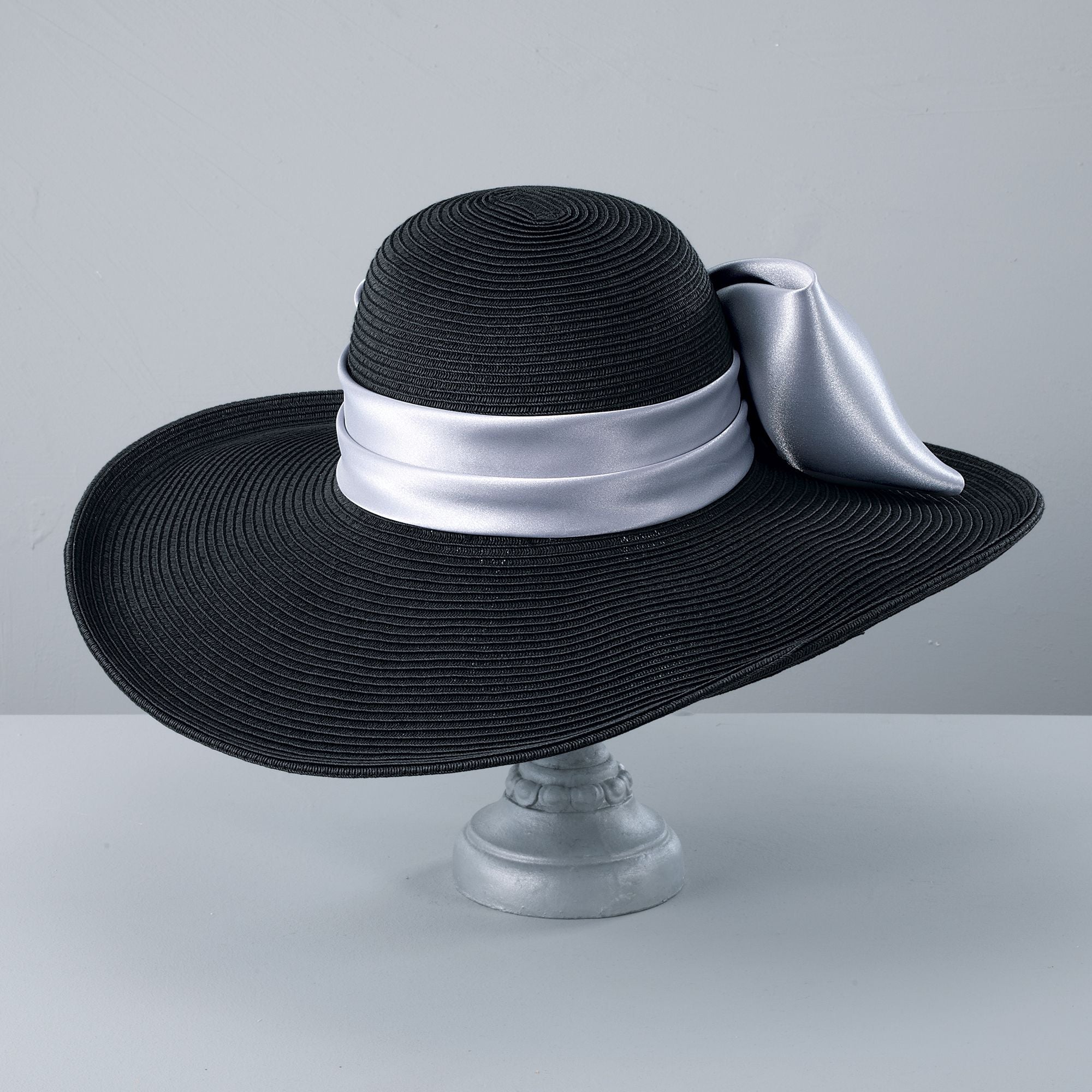 Juliana Black Derby Hat