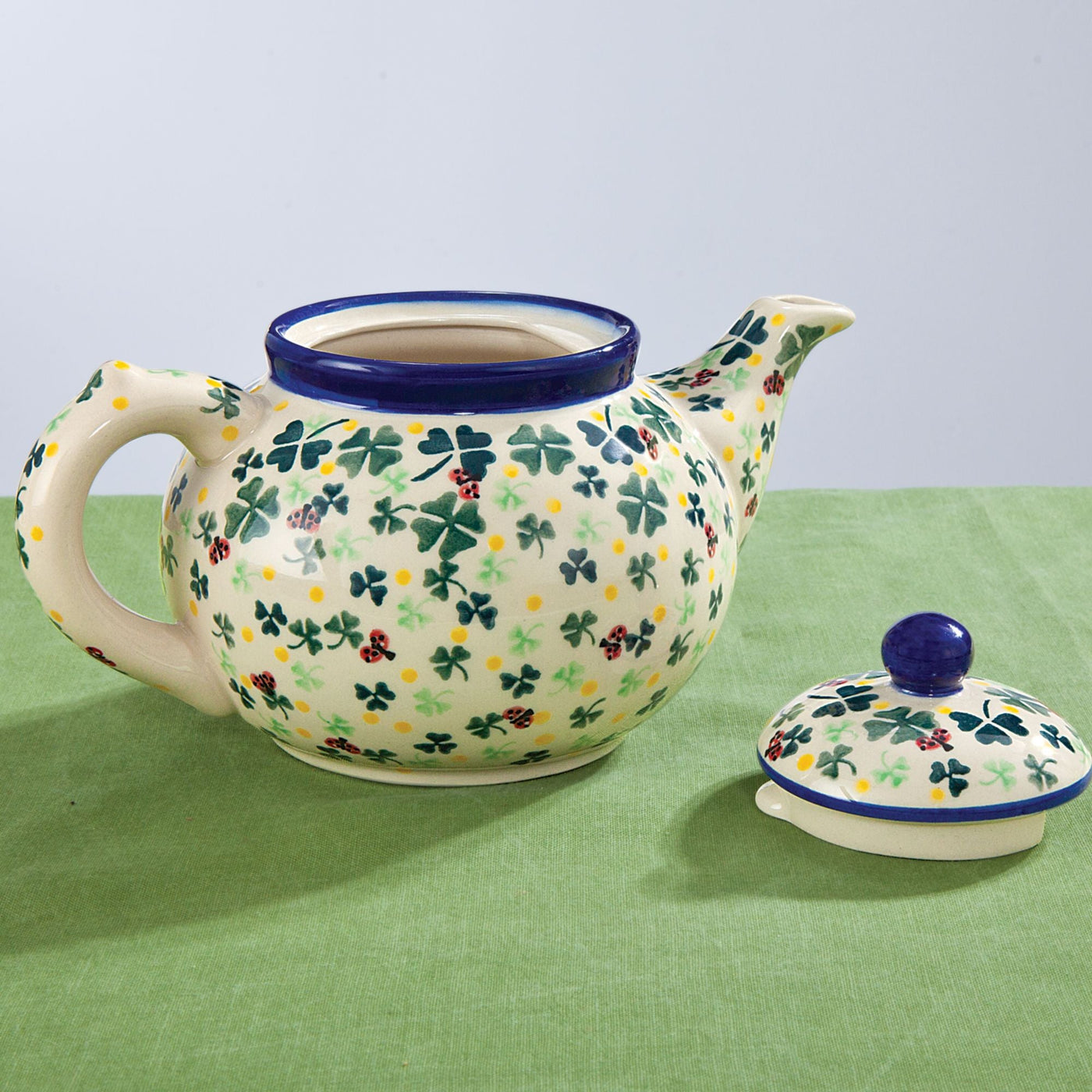 Polish Pottery St. Patrick's Day ''Caitlin'' Teapot