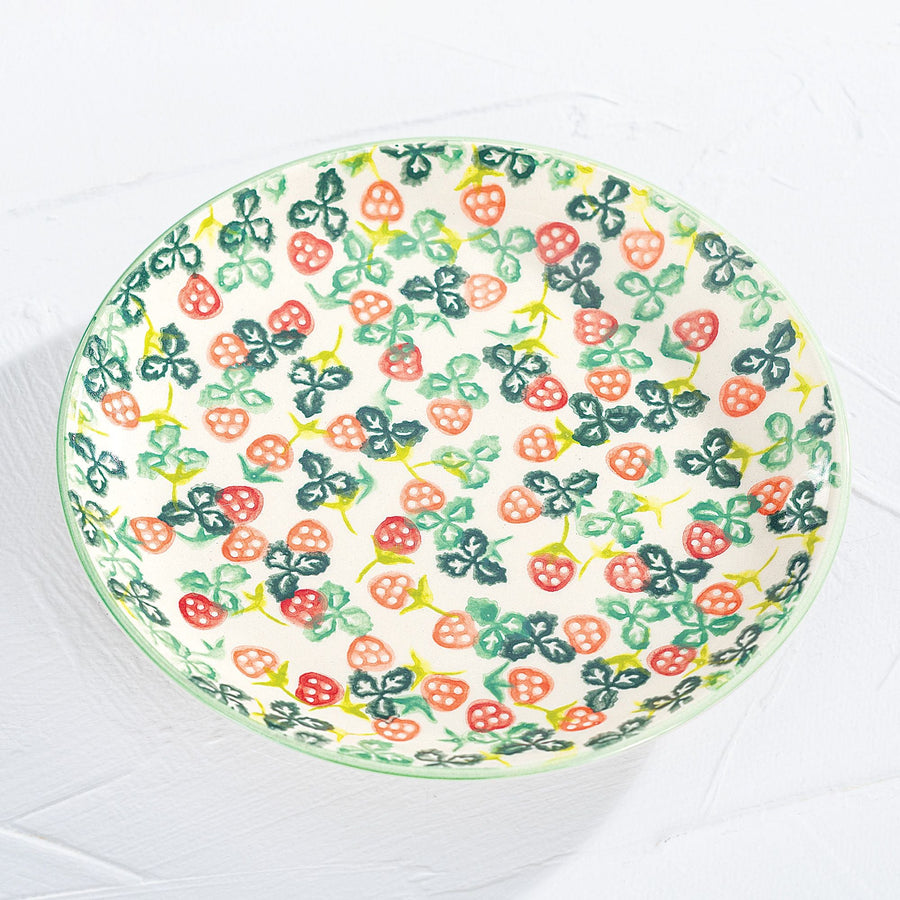 Polish Pottery Strawberry Fruit Punch Small Plate