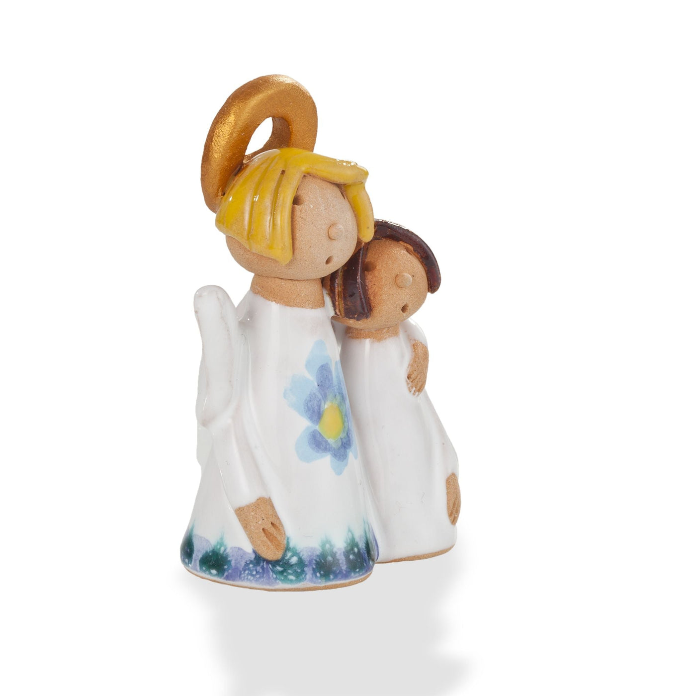 Polish Pottery Child With Guardian Angel