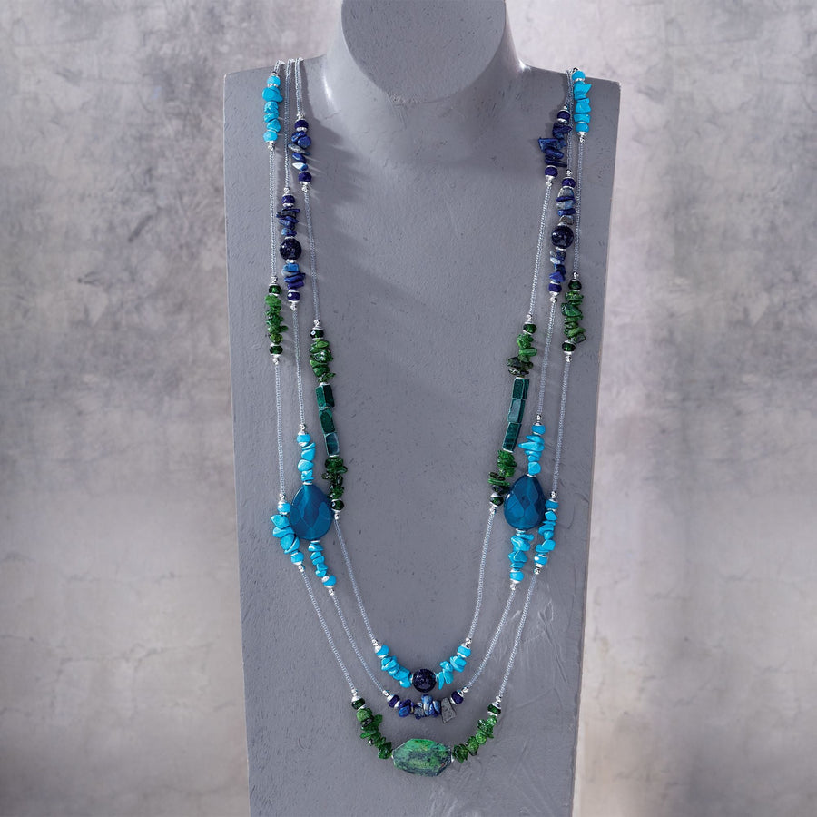 Murano Glass ''Oceanic Gems'' Necklace
