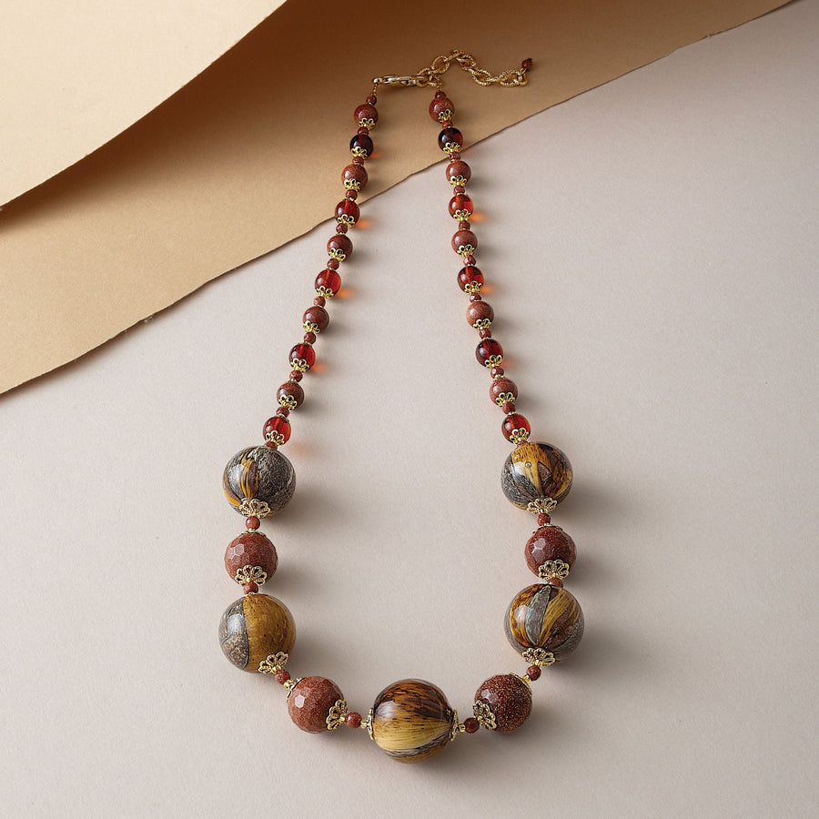 Sparkling Orbs Murano Glass Necklace